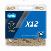 Reťaz KMC X12 Gold 12s Reťaz KMC X12 Gold 12s