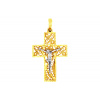 Zlatý náboženský prívesok - krížik s ukrižovaním Zlatý náboženský prívesok - krížik s ukrižovaním
