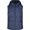 DAIBER JN 1004 / Pánska prešívaná vesta s kapucňou - navy M DAIBER JN 1004 / Pánska prešívaná vesta s kapucňou - navy M