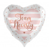 Balónik fóliový srdce Team nevěsty 43 cm Balónik fóliový srdce Team nevěsty 43 cm