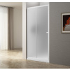 Aqualine UGGA posuvné sprchové dvere 1000mm, Brick sklo, biela AWS100 Aqualine UGGA posuvné sprchové dvere 1000mm, Brick sklo, biela AWS100