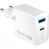 Nabíječka do sítě Forever TC-06-20AC PD QC 1x USB-C 1x USB 20W bílá GSM171394 Nabíječka do sítě Forever TC-06-20AC PD QC 1x USB-C 1x USB 20W bílá GSM171394