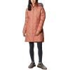 Columbia ICY HEIGHTS II MID LENGTH DOWN JACKET lososová,sivá Dámska zimná bunda XL Columbia ICY HEIGHTS II MID LENGTH DOWN JACKET lososová,sivá Dámska zimná bunda XL