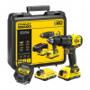 Stanley SFMCD715D2K - AKU vŕtačka príklepová, 18V, FatMax® V20, bezuhlíková, 60Nm, 2× AKU 2,0Ah, kufor Stanley SFMCD715D2K - AKU vŕtačka príklepová, 18V, FatMax® V20, bezuhlíková, 60Nm, 2× AKU 2,0Ah, kufor