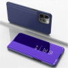 Knižkové puzdro Electroplating Mirror na iPhone 14 Pro - Fialovomodrá Knižkové puzdro Electroplating Mirror na iPhone 14 Pro - Fialovomodrá