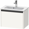 DURAVIT Ketho 2 závesná skrinka pod umývadlo Compact, 1 zásuvka, 610 x 390 x 440 mm, biela super matná, K25055084840000 DURAVIT Ketho 2 závesná skrinka pod umývadlo Compact, 1 zásuvka, 610 x 390 x 440 mm, biela super matná, K25055084840000
