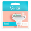 Gillette Venus Smooth Sensitive dámske náhradné hlavice 4ks Gillette Venus Smooth Sensitive dámske náhradné hlavice 4ks