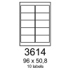 etikety RAYFILM 96x50,8 polyesterové lesklé biele laser R05043614A (100 list./A4) (R0504.3614A) etikety RAYFILM 96x50,8 polyesterové lesklé biele laser R05043614A (100 list./A4) (R0504.3614A)