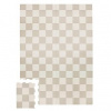 3 Sprouts Penová hracia podložka Checkerboard Beige 3 Sprouts Penová hracia podložka Checkerboard Beige