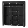 Autronic, Látková šatníková skriňa 150x175cm, kov, čierna, AST-E1012 BK Autronic, Látková šatníková skriňa 150x175cm, kov, čierna, AST-E1012 BK