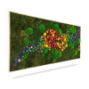 Machový obraz RASTLINY Acebo, 180x60cm, drevený biely rám Machový obraz RASTLINY Acebo, 180x60cm, drevený biely rám