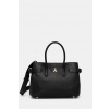 Kožená kabelka Patrizia Pepe čierna farba, 8B0282 L162 8B0282.L162 ONE SIZE Kožená kabelka Patrizia Pepe čierna farba, 8B0282 L162 8B0282.L162 ONE SIZE
