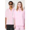Ľanová košeľa Pangaia DNA Linen Camp Collar Shirt Ľanová košeľa Pangaia DNA Linen Camp Collar Shirt