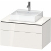 DURAVIT L-Cube závesná skrinka pod umývadlo na dosku, 2 zásuvky, 820 x 550 x 482 mm, biela vysoký lesk, LC4880022220000 DURAVIT L-Cube závesná skrinka pod umývadlo na dosku, 2 zásuvky, 820 x 550 x 482 mm, biela vysoký lesk, LC4880022220000