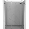Mexen Lunar, pravé otočné sprchové dvere 130 cm, 8mm číre sklo, brúsený grafit profil, 834S-130-050-66-00-P Mexen Lunar, pravé otočné sprchové dvere 130 cm, 8mm číre sklo, brúsený grafit profil, 834S-130-050-66-00-P