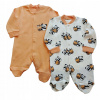 Dojčensky overal - PAJACYK NECIXS 56 Čierne, ECRU, ORANGE (Baby Pajecki 56 Set 2 PCS Layette 0-3M) Dojčensky overal - PAJACYK NECIXS 56 Čierne, ECRU, ORANGE (Baby Pajecki 56 Set 2 PCS Layette 0-3M)