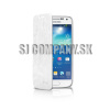 Kožený obal Samsung Galaxy S IV Mini – Ultra Thin – biela