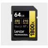 Lexar SDXC Pro 1800x U3 UHS-II R280/W210 (V60) 64GB (LSD1800064G-BNNNG) Lexar SDXC Pro 1800x U3 UHS-II R280/W210 (V60) 64GB (LSD1800064G-BNNNG)