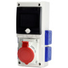 SCAME Zásuvková rozvodnica BLOCK, 1x32A/400V/5P + 4x230V, istená, IP54 SCAME Zásuvková rozvodnica BLOCK, 1x32A/400V/5P + 4x230V, istená, IP54
