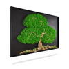 Machový obraz STROM ARLES, 120x60cm, drevený čierny rám Machový obraz STROM ARLES, 120x60cm, drevený čierny rám