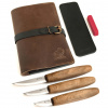 S19X Beavercraft Sloyd knives Carving Set (C1X + C3X + C4X + honing acc) in Genuine Leather S19X Beavercraft Sloyd knives Carving Set (C1X + C3X + C4X + honing acc) in Genuine Leather