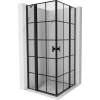 Mexen, Mexen Mist Duo výklopný sprchový kút 85 x 85 cm, čierna mriežka - 8A4-085L-085P-70-77 Mexen, Mexen Mist Duo výklopný sprchový kút 85 x 85 cm, čierna mriežka - 8A4-085L-085P-70-77