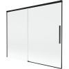 Mexen Rox, 2-krídlová posuvná vaňová zástena 190 x 150 cm, 8mm číre sklo, čierny matný profil, 8C9-190-001-70-00 Mexen Rox, 2-krídlová posuvná vaňová zástena 190 x 150 cm, 8mm číre sklo, čierny matný profil, 8C9-190-001-70-00