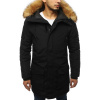 Pánska zimná bunda čierna (tx3006) XL Pánska zimná bunda čierna (tx3006) XL