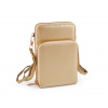 Peňaženka s vreckom na mobil cez rameno crossbody 11,5 x18 cm zlatá svetlá 1ks Peňaženka s vreckom na mobil cez rameno crossbody 11,5 x18 cm zlatá svetlá 1ks