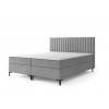 Čalúnená boxspring posteľ Modena - sivá Rozmer: 160x200 Čalúnená boxspring posteľ Modena - sivá Rozmer: 160x200