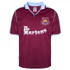 Score Draw Men's West Ham United 2000 Home Retro Football Shirt Claret/Blue XS Score Draw Men's West Ham United 2000 Home Retro Football Shirt Claret/Blue XS