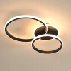 LED Stropné Svietidlo Čierny Luster Kruh Moderné do Spálne 42W 3000K LED Stropné Svietidlo Čierny Luster Kruh Moderné do Spálne 42W 3000K