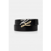 Karl Lagerfeld opasok dámsky kožený K/AUTOGRAPH B1W33044 čierna 95 Karl Lagerfeld opasok dámsky kožený K/AUTOGRAPH B1W33044 čierna 95