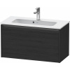 DURAVIT Ketho 2 závesná skrinka pod umývadlo Compact, 1 zásuvka, 810 x 390 x 440 mm, dub čierny, K25056016160000 DURAVIT Ketho 2 závesná skrinka pod umývadlo Compact, 1 zásuvka, 810 x 390 x 440 mm, dub čierny, K25056016160000