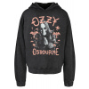 Ozzy Osbourne - Pink Bat Acid Washed Oversize Hoody M Ozzy Osbourne - Pink Bat Acid Washed Oversize Hoody M