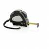 Zvinovací meter Auto stop 5m/19mm z RCS recykl. plastu, čierna Zvinovací meter Auto stop 5m/19mm z RCS recykl. plastu, čierna