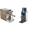 Stone Espresso Mine Premium Wood + Rancilio Rocky Doserless Stone Espresso Mine Premium Wood + Rancilio Rocky Doserless