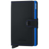Peněženka Miniwallet Secrid Matte Black & Blue Peněženka Miniwallet Secrid Matte Black & Blue
