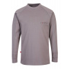 PORTWEST BIZFLAME KNIT FR33 / Nehorľavé antistatické tričko - šedá XXXL PORTWEST BIZFLAME KNIT FR33 / Nehorľavé antistatické tričko - šedá XXXL