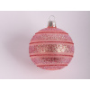 Vianočná ozdoba guľa 7 cm, ružové, sklo Vianočná ozdoba guľa 7 cm, ružové, sklo
