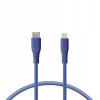 Kábel Ksix USB typ C - Apple Lightning 1 m modrý Kábel Ksix USB typ C - Apple Lightning 1 m modrý