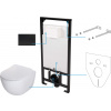 Deante Aplomo Peonia 6v1 biela závesná súprava na WC, čierny gombík, CDEN6ZPW Deante Aplomo Peonia 6v1 biela závesná súprava na WC, čierny gombík, CDEN6ZPW