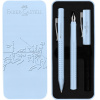 Súprava plniaceho pera a guľôčkového pera Grip 2010 Faber-Castell modrá Súprava plniaceho pera a guľôčkového pera Grip 2010 Faber-Castell modrá