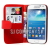 Kožený obal Samsung Galaxy S IV Mini – Wallet – červená Kožený obal Samsung Galaxy S IV Mini – Wallet – červená