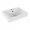Kaldewei Silenio - Umývadlo na stenu 600x460 mm, 1 otvor na batériu, s prepadom, Perl-Effekt, alpská biela 904306013001 Kaldewei Silenio - Umývadlo na stenu 600x460 mm, 1 otvor na batériu, s prepadom, Perl-Effekt, alpská biela 904306013001