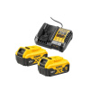 DEWALT XR Súprava batérie a nabíjačky 18 V (2 x 5 Ah batérie) DCB1104P2 DEWALT XR Súprava batérie a nabíjačky 18 V (2 x 5 Ah batérie) DCB1104P2