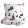 Homla Vianočné obliečky so zimnými mačkami – posteľná bielizeň z mikrovlákna pre útulné sviatky Veľkosť: 140x200 + 1x vankúš Homla Vianočné obliečky so zimnými mačkami – posteľná bielizeň z mikrovlákna pre útulné sviatky Veľkosť: 140x200 + 1x vankúš