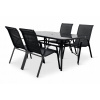 Súprava záhradného nábytku kovová Texim čierna 5-dielna Súprava záhradného nábytku kovová Texim čierna 5-dielna