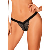 Dámske tangá Obsessive Estiqua panties Farba: Čierna, Veľkosť: XS/S Dámske tangá Obsessive Estiqua panties Farba: Čierna, Veľkosť: XS/S