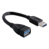Delock USB kábel USB 3.0 USB-A zástrčka, USB-A zásuvka 0.15 m čierna 82776; 82776 Delock USB kábel USB 3.0 USB-A zástrčka, USB-A zásuvka 0.15 m čierna 82776; 82776